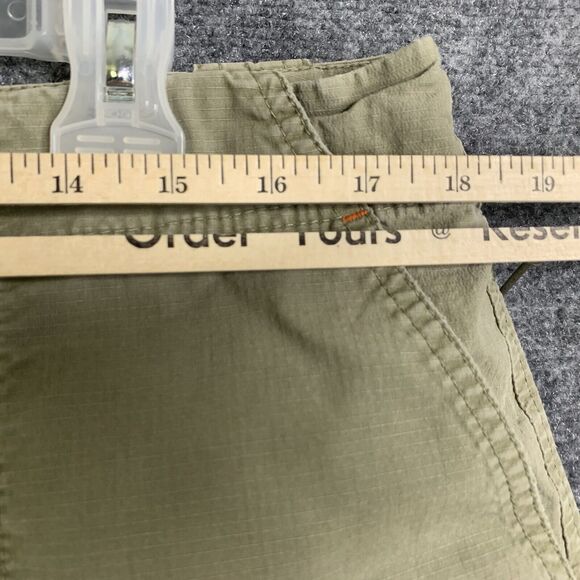 Eddie Bauer Hiking Shorts Women 16 Tall Mercer Fit Ripstop Fabric Olive - Picture 10 of 16